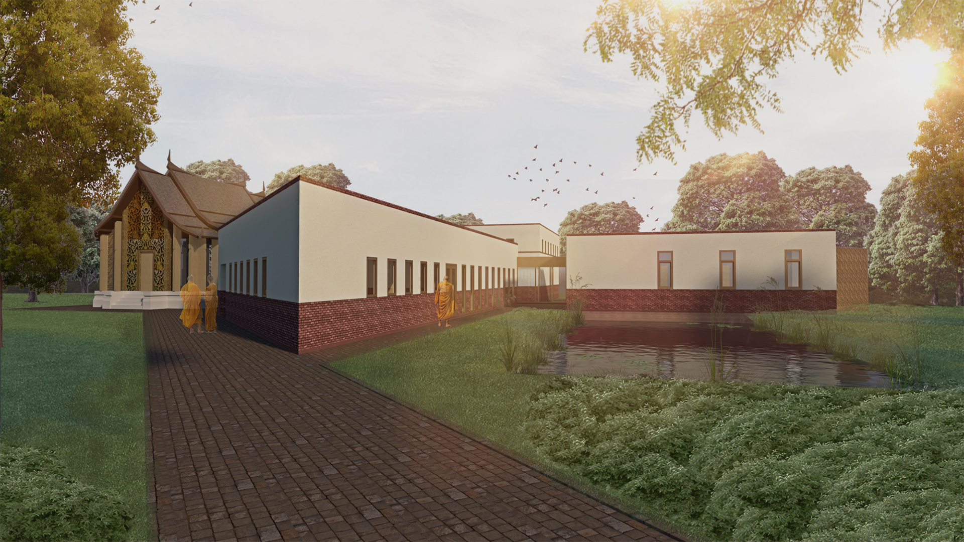 Wat Buddhavihara Tempel Architect Boeddhisme Thai (1)