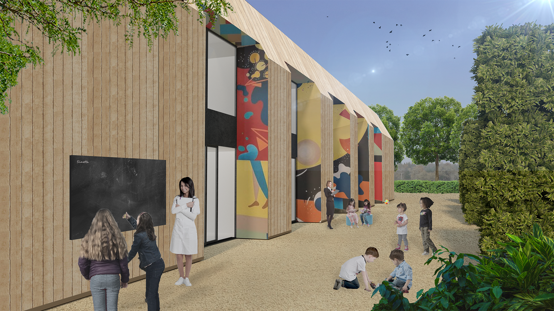 IKC Onderwijs Concept Architect Prijsvraag Ontwerp Render 1